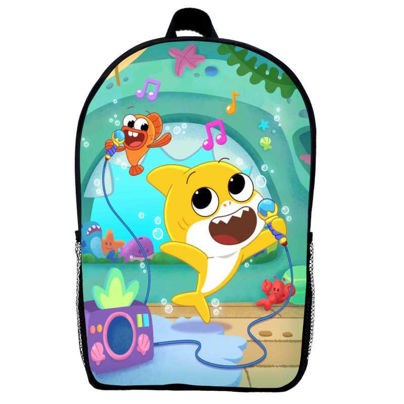 Школьный рюкзак детский Акуленок Baby Shark 02 29х21х9 см 5 л Черный (2249949919)