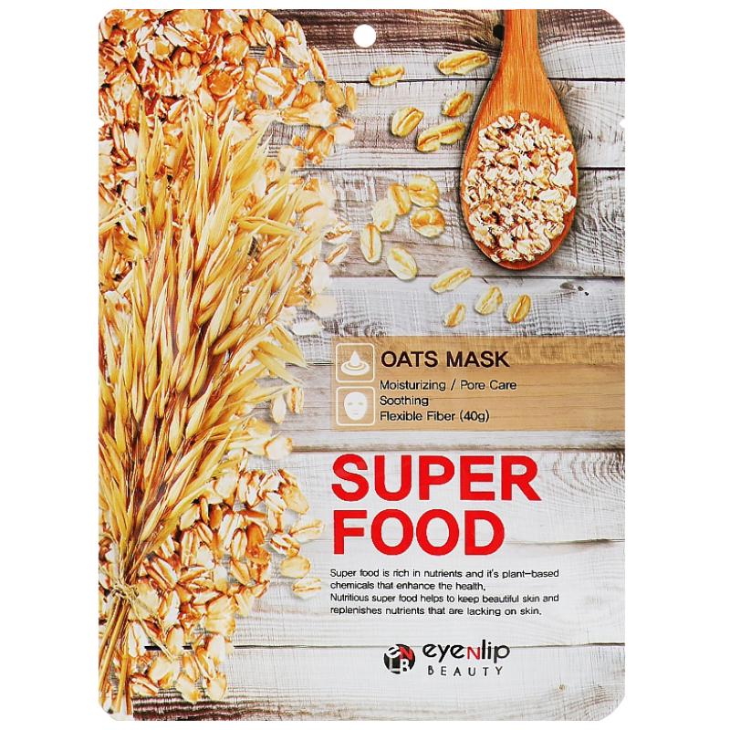 Маска тканевая для лица Eyenlip Super Food Oats Mask с экстрактом овса 23 мл (8809555251613)