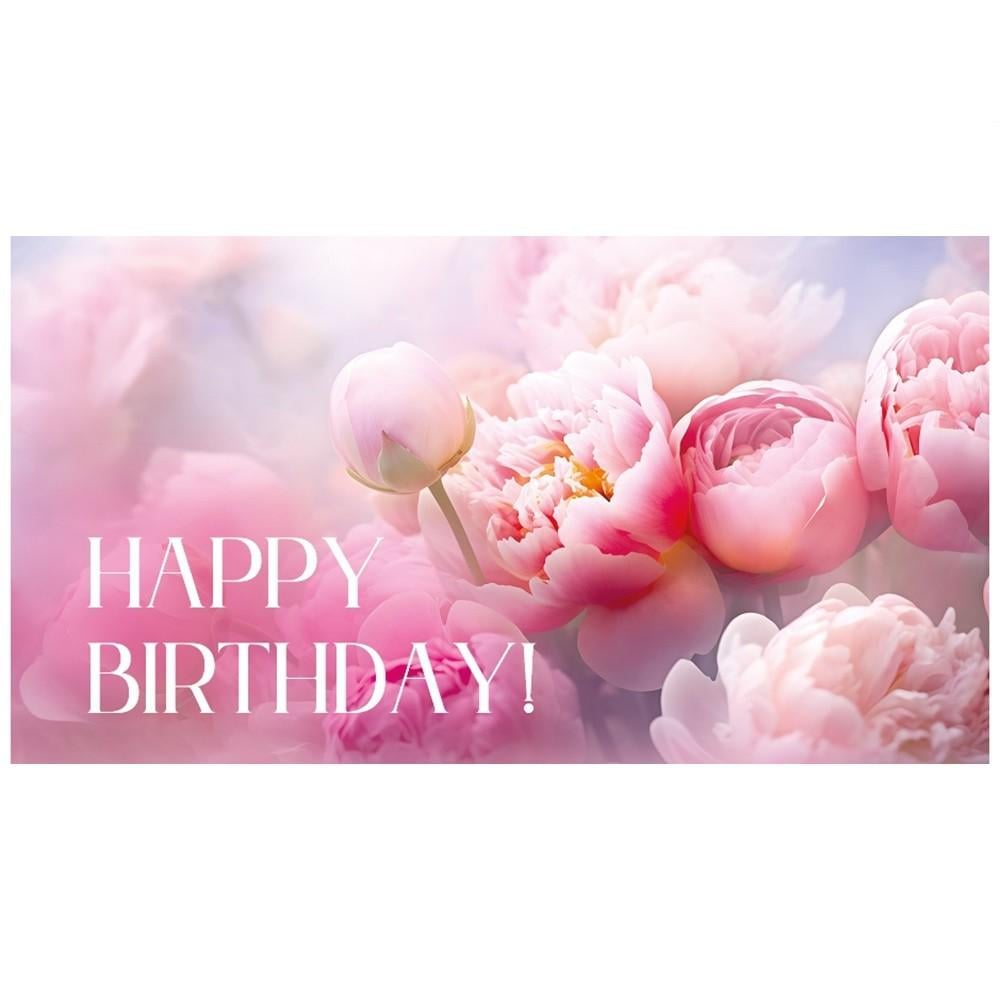 Конверт для денег Stenson "С Днем Рождения!" 16х8,5 см Розовый (ДН-121)