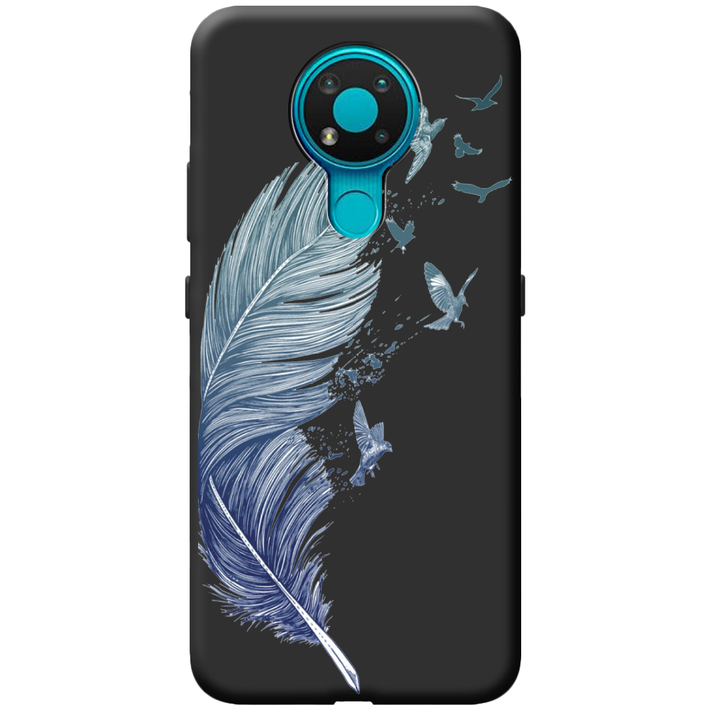 Чехол Boxface Nokia 3.4 Feather Черный силикон (41292-cc38-43219)