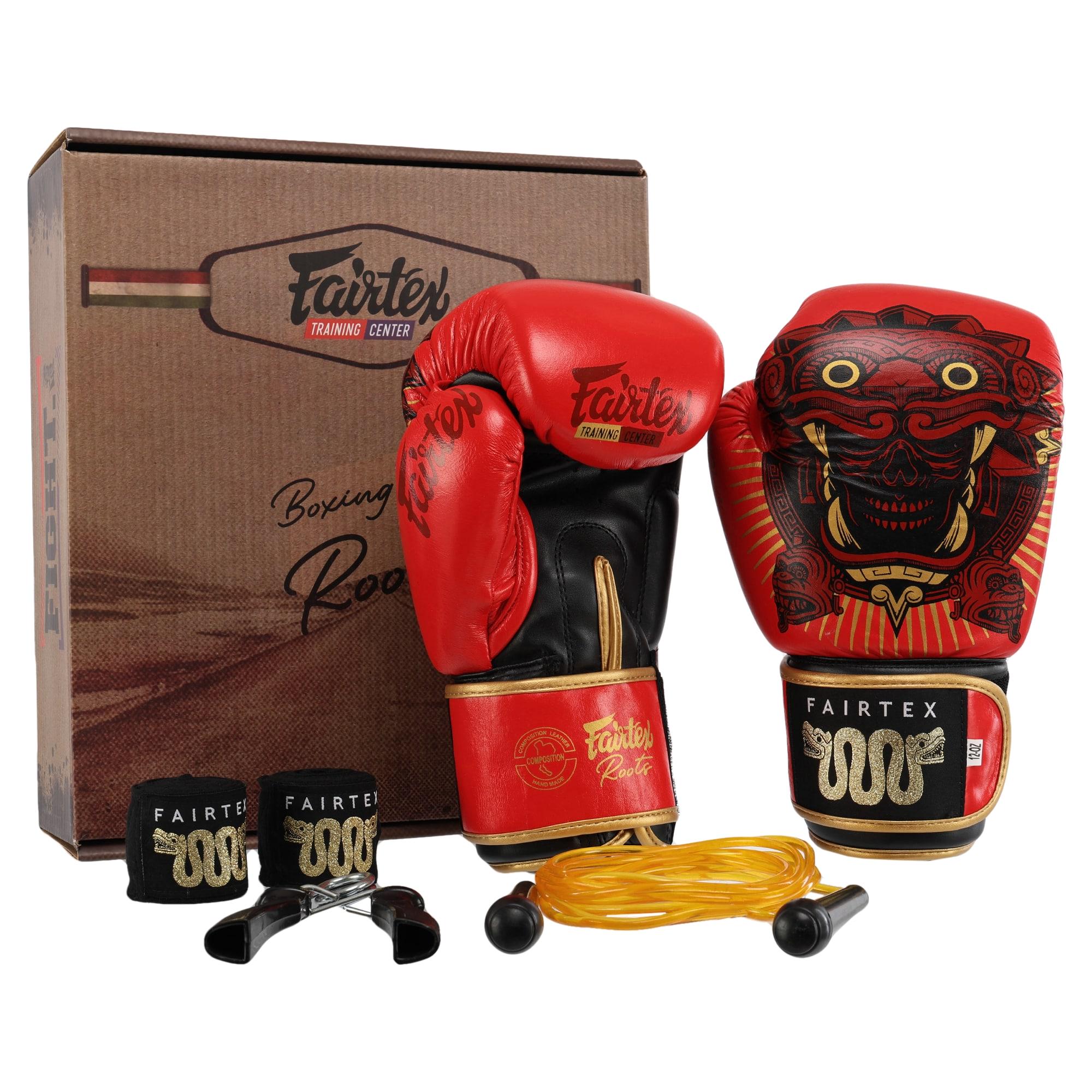 Боксерский набор FAIRTEX BO-6662 TWN 4в1 14 oz кожаные бинты/эспандер/скакалка Красный (36252652) Боксерский набор FAIRTEX BO-6662 TWN 4в1 14 oz кожаные бинты/эспандер/скакалка Красный (36252652)