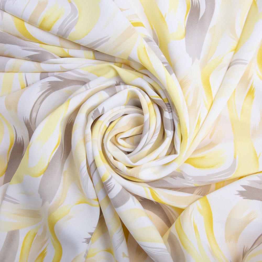 Тканина плательна Super Soft акварель жовта