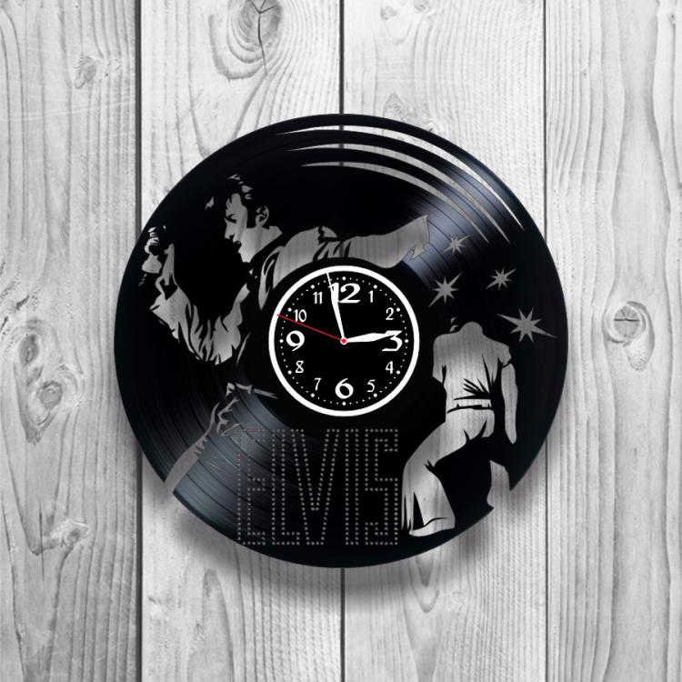 Часы настенные Elvis Presley 0370 из виниловой пластинки