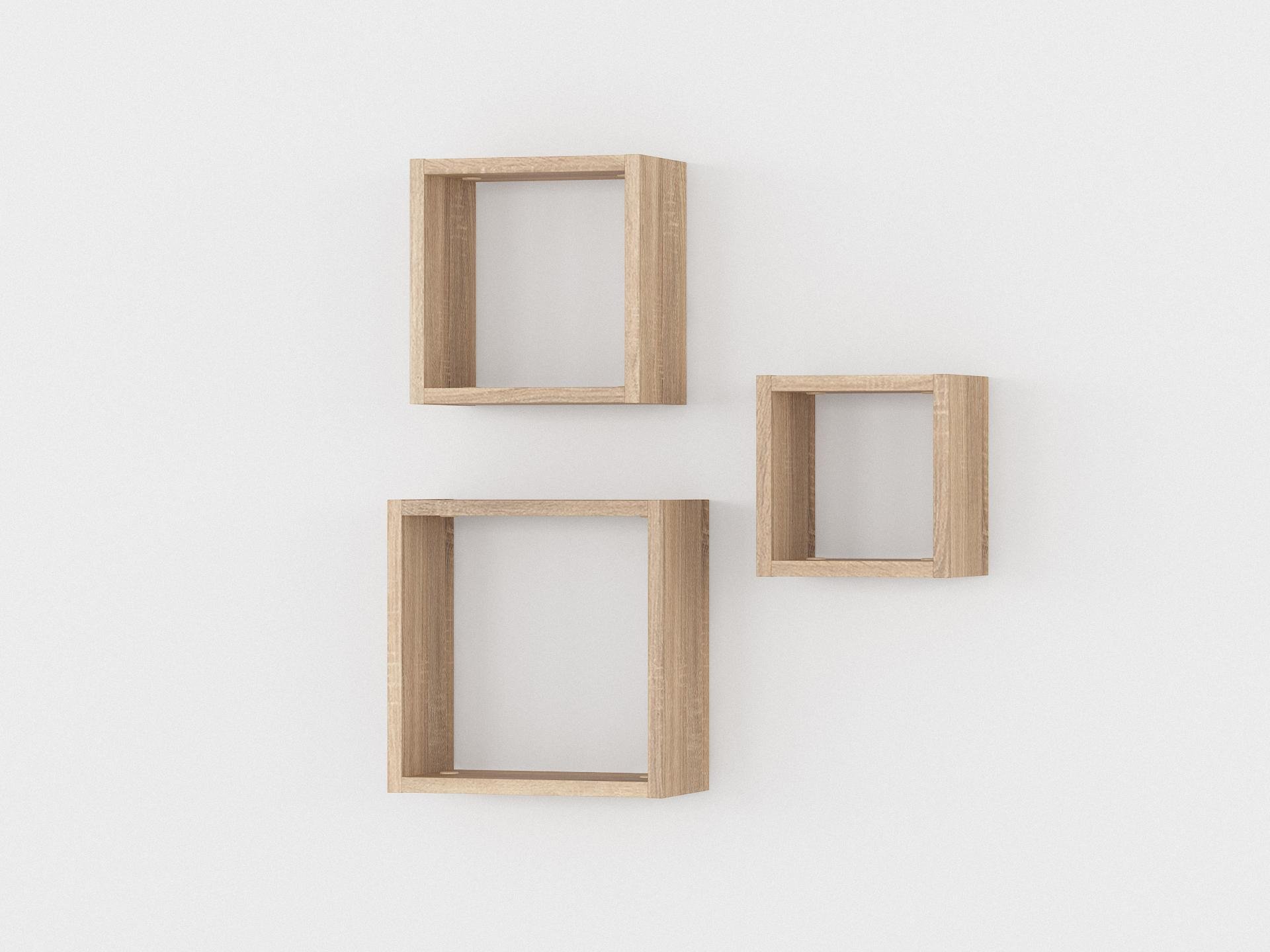 Комплект полиць настінних GT-27 302х150х302 мм Дуб Сонома - фото 2