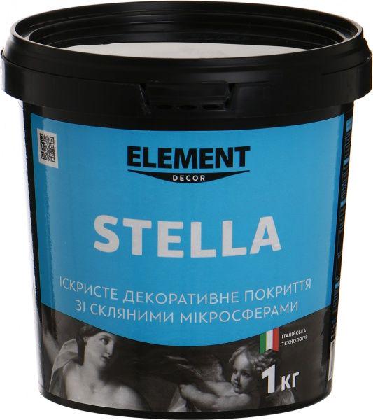Фарба декоративна Element Decor Stella з перламутром база 1 л Білий/Срібний (1821754488) - фото 1 Фарба декоративна Element Decor Stella з перламутром база 1 л Білий/Срібний (1821754488) - фото 1
