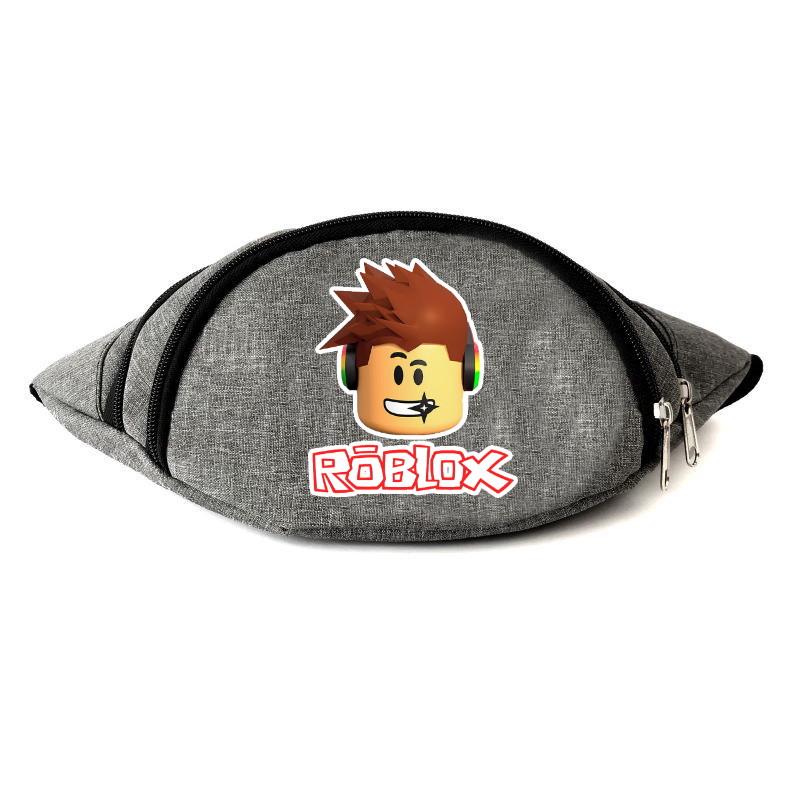 Поясная сумка-бананка с принтом Robloks RB-01 Серый (1265964498)