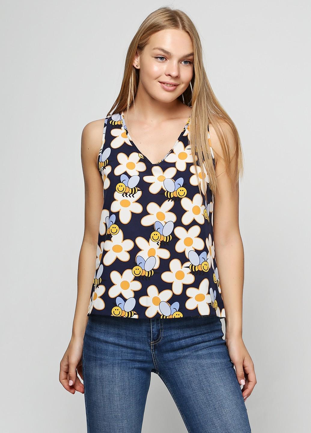 Майка женская на широких бретелях GN 1829 XL Синий (48)