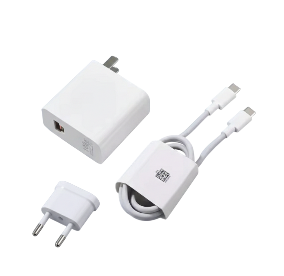 Зарядное устройство сетевое HONOR SuperCharge USB-A/Type-c 100W OEM с кабелем 1 м (31772847)