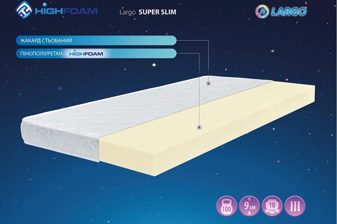 Матрац ортопедичний Largo Super Slim 80x160 см - фото 2