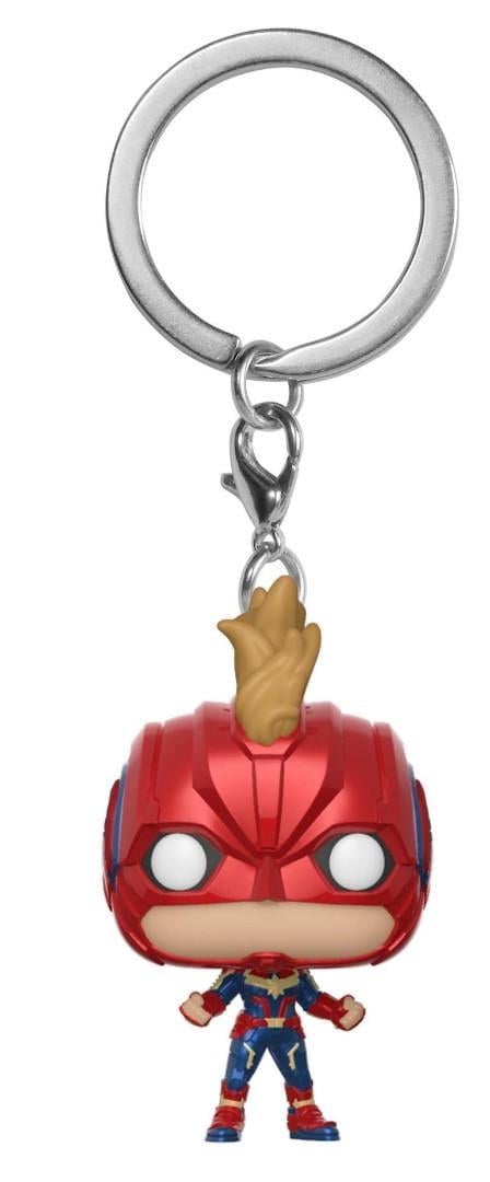 Фигурка брелок Funko Pop Marvel Captain Marvel 4 см (Trinket M CM)