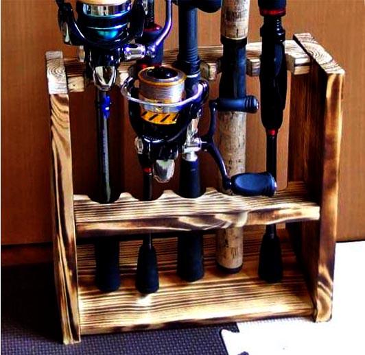 Органайзер для удочек из дерева Бустах 5 Трюфель (РЫБ-051228)