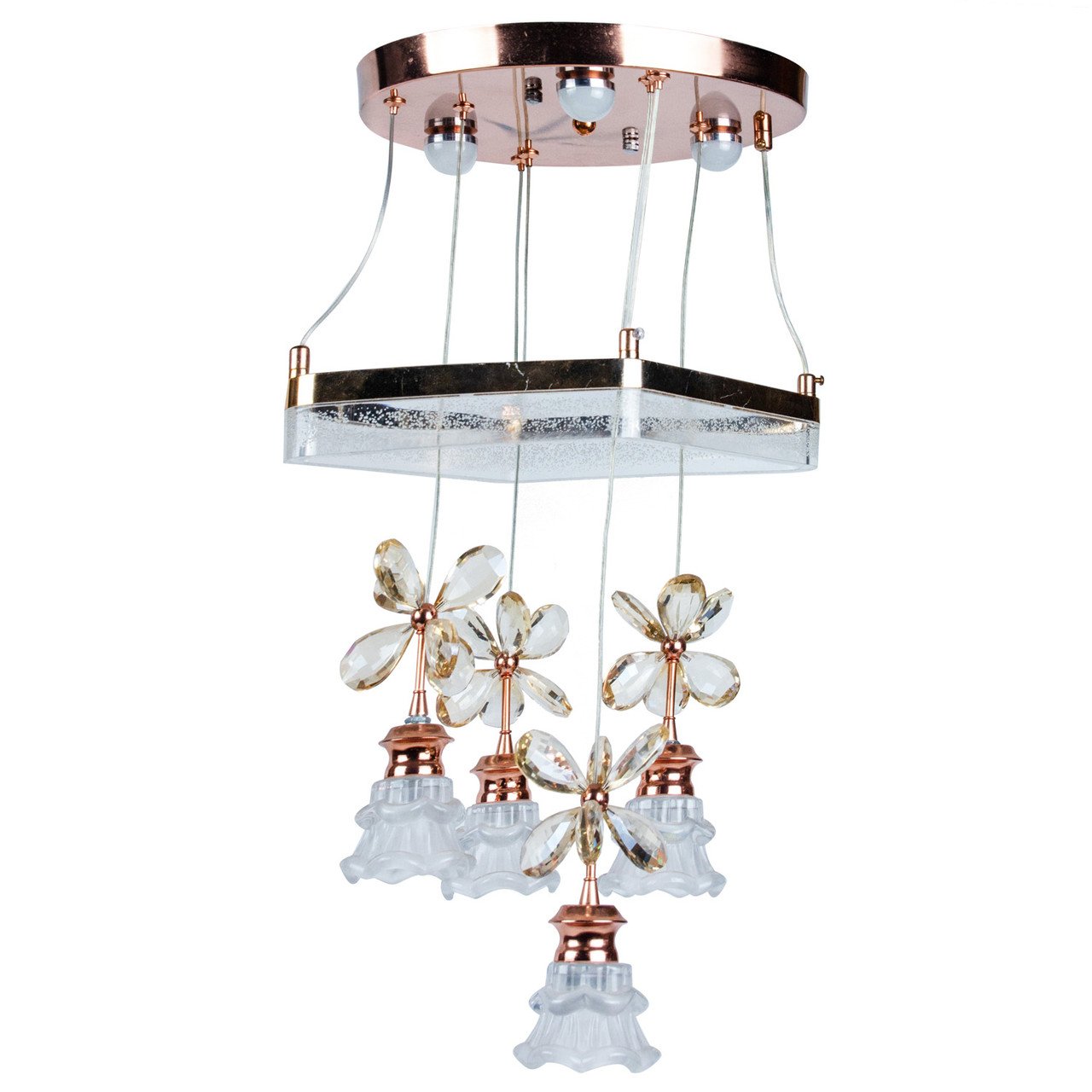 Люстра світлодіодна підвісна 097-4 Білий (659d4d871c98f368145dac46)