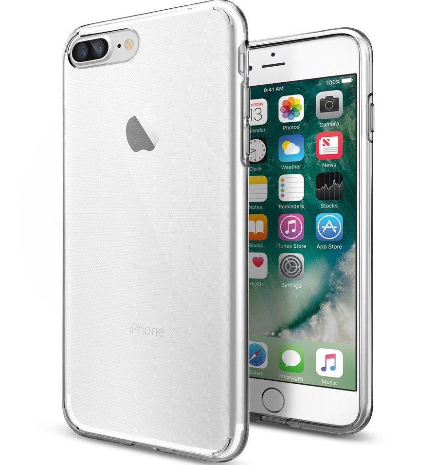 Прозрачный чехол-накладка Spigen SGP Case Liquid Armor for iPhone 7/8 Plus, Crystal Clear (043CS20479)
