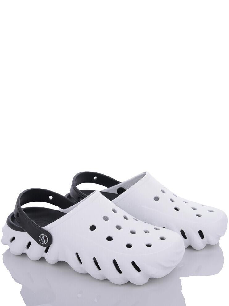 Кроксы luck Line i5061417 р. 44 Бело-черный