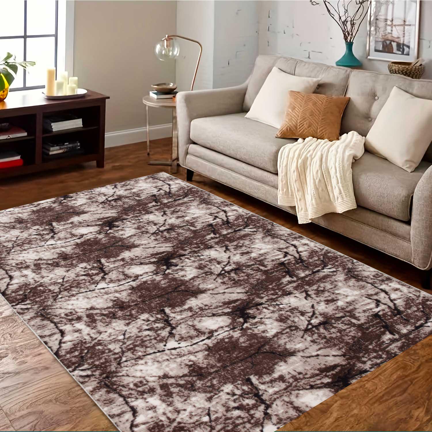 Ковер на силиконовой основе противоскользящий DAKARIA Soft Run 4090Br 2x2 м Коричневый (00-00020415) - фото 2 Ковер на силиконовой основе противоскользящий DAKARIA Soft Run 4090Br 2x2 м Коричневый (00-00020415) - фото 2