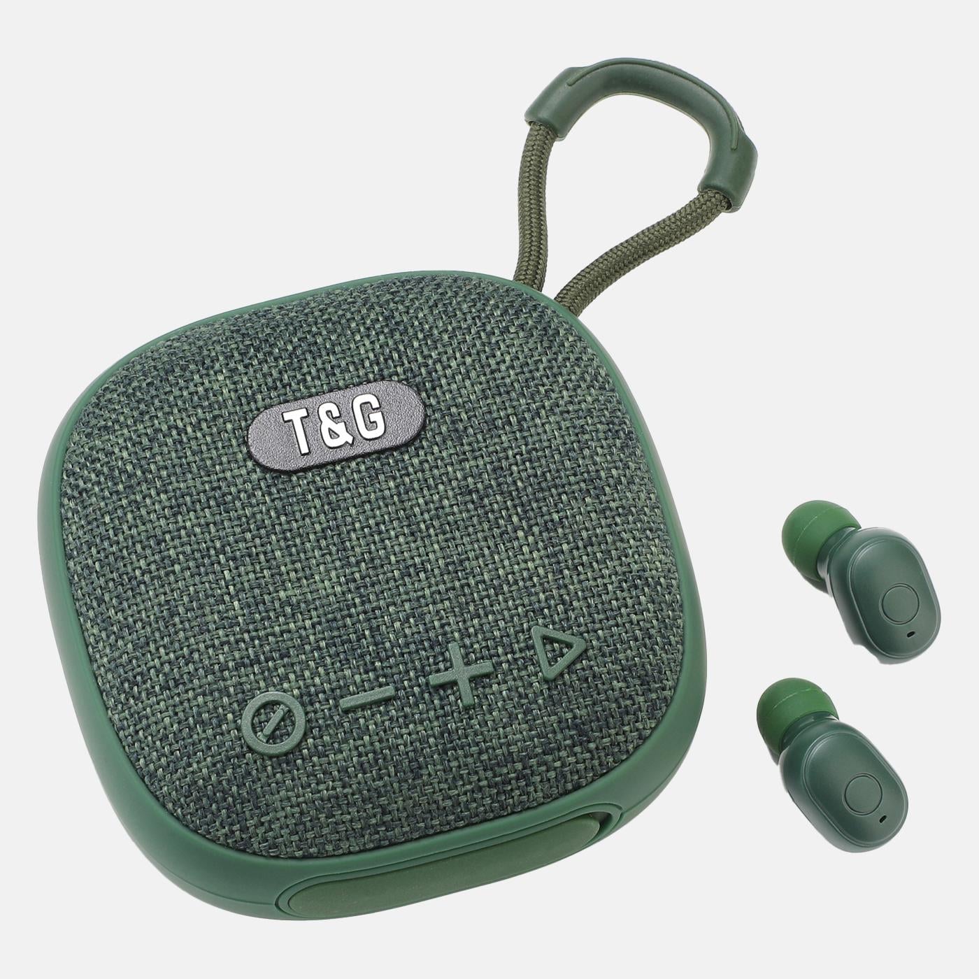 Колонка-Bluetooth с наушниками TG813 Green