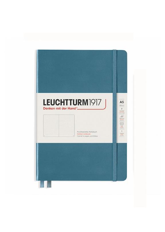 Блокнот Leuchtturm1917 Rising Colours середній крапка Stone Blue (363334)