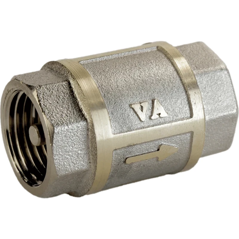 Клапан обратного хода воды 1/2"ВР х 1/2"ВР Б3601А никелированный литейный (1200000130)