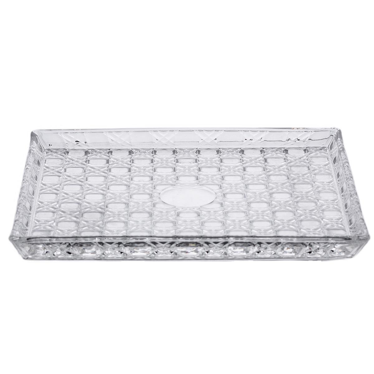 Блюдо для закусок Lirmartur скляне 24,5 х20,5х2 см (HP-YH-38)