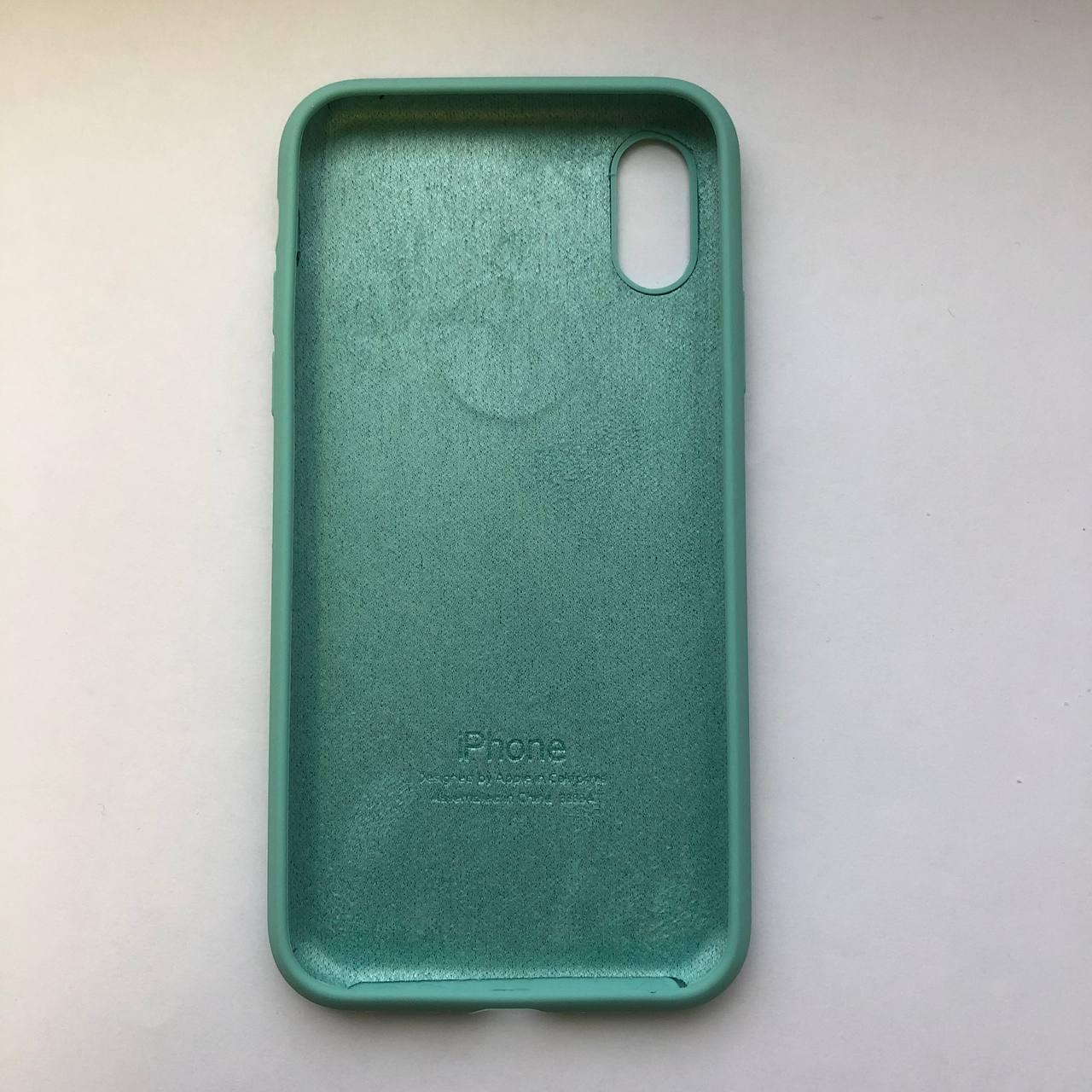 Чохол Silicone Case для Apple iPhone X, XS Ice Mint - фото 2