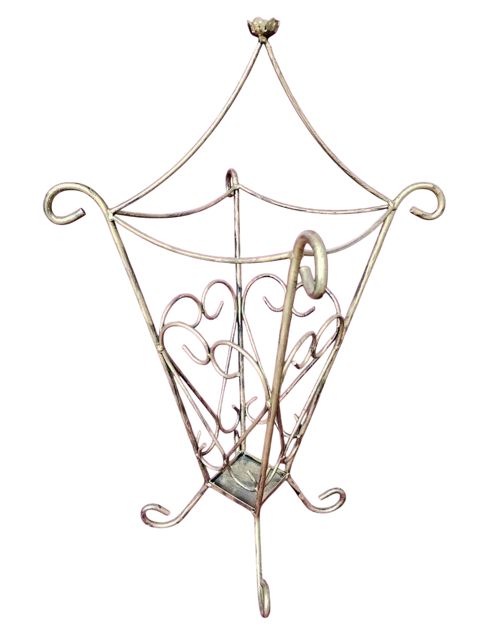 Подставка для зонтов Хатинка квадратная металлическая на 4 ножках 66х33 см (CNT00011844)