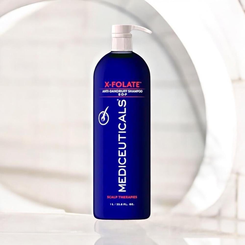 Шампунь против перхоти/себорейного дерматита и различных проблем кожи головы Mediceuticals X-Folate 1000 мл (2375931063)