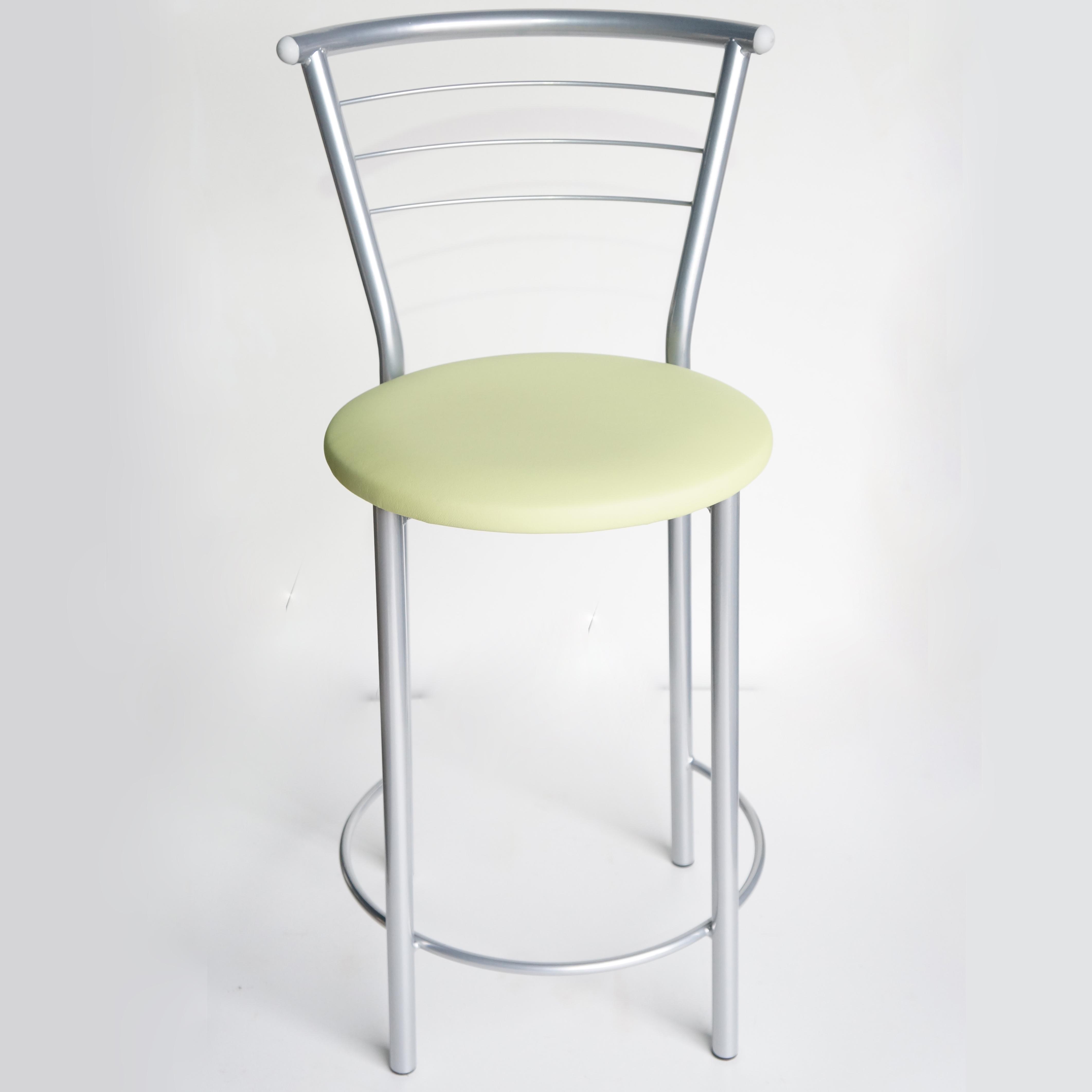 Стул полубарный АНТ Марко Алюминиевый/Салатовый (24341-06)