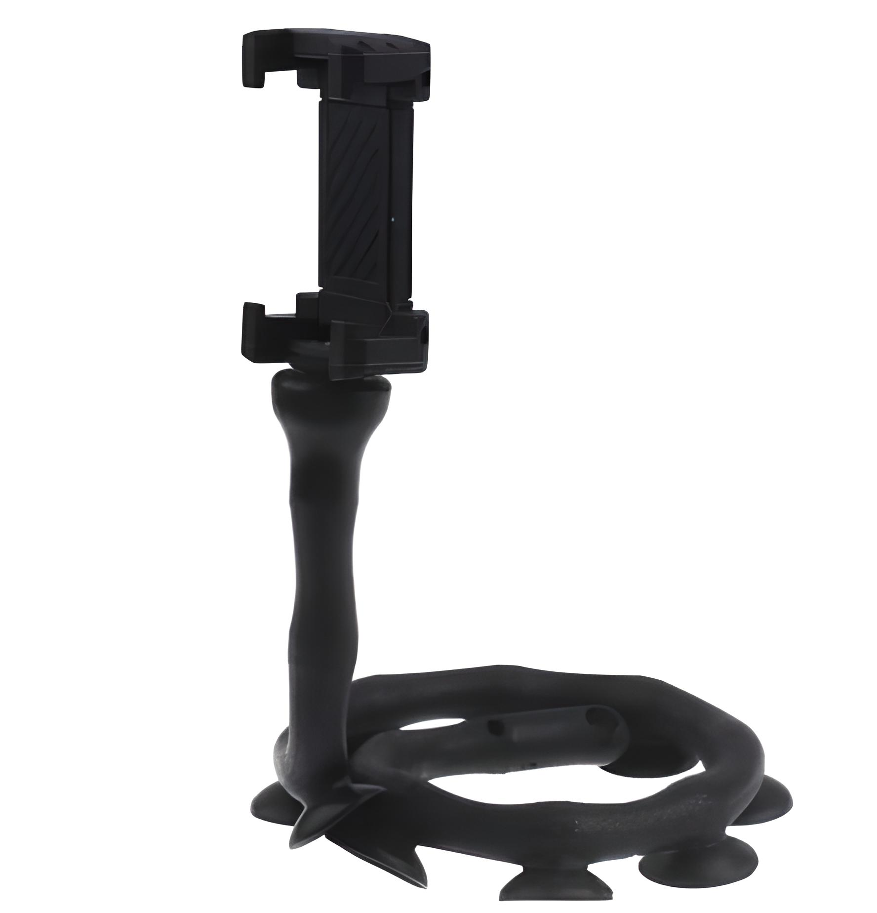 Держатель для смартфона гибкий на присоске Black (6740630)