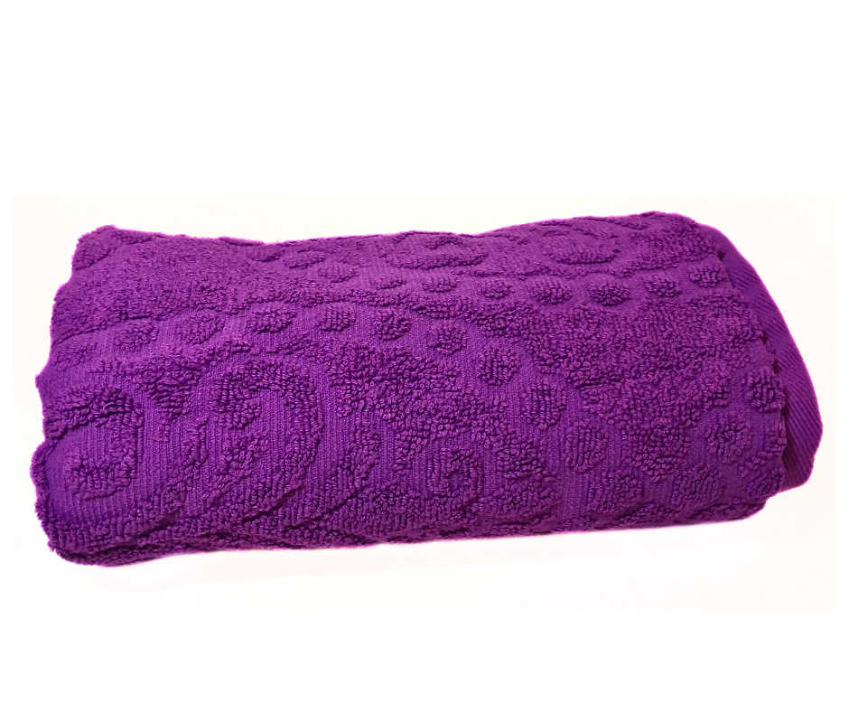 Рушник жакардовий Cotton Area 50х90 см Фіолетовий (12746)