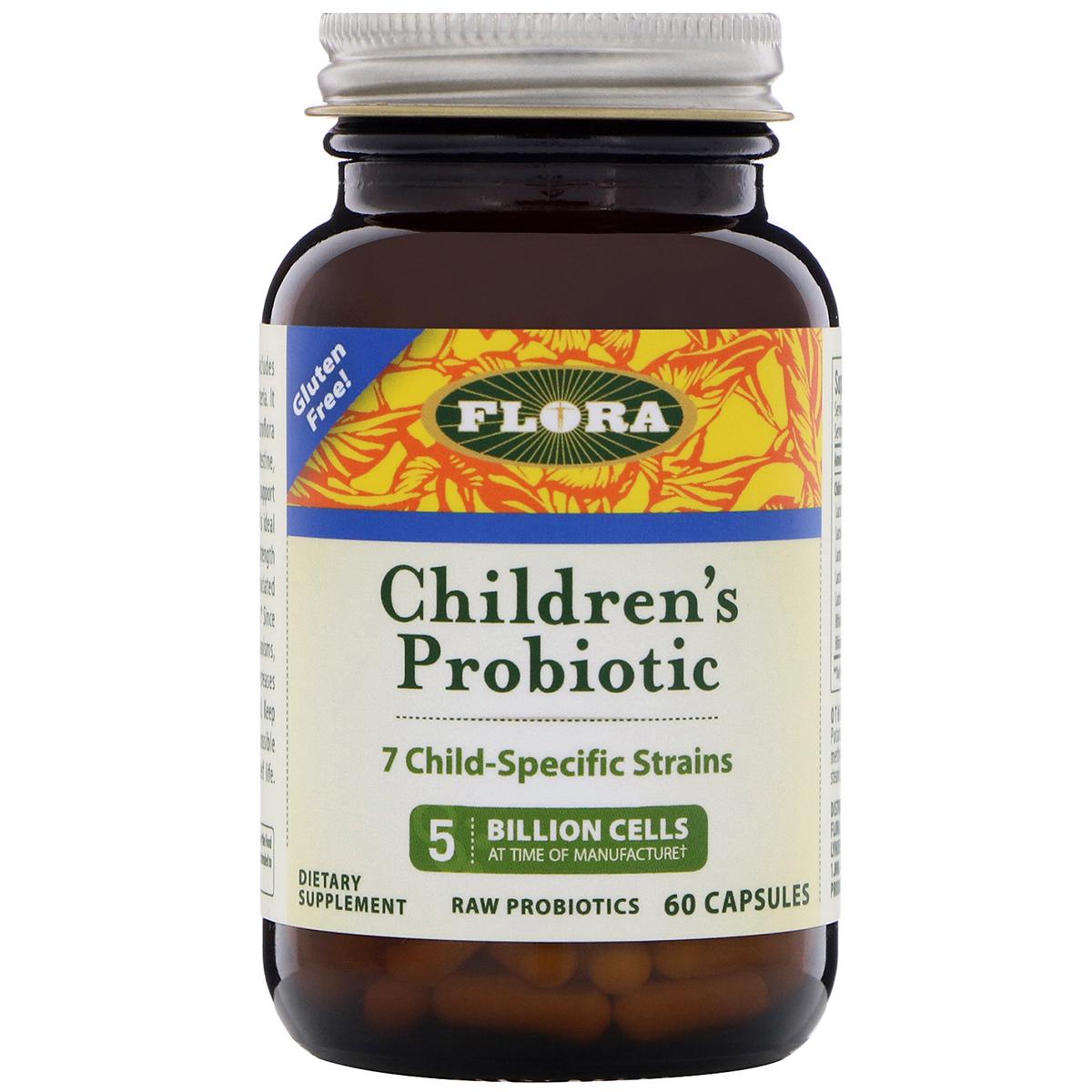 Пробиотики для детей Children’s Probiotic Flora 60 капсул (FLO61964)