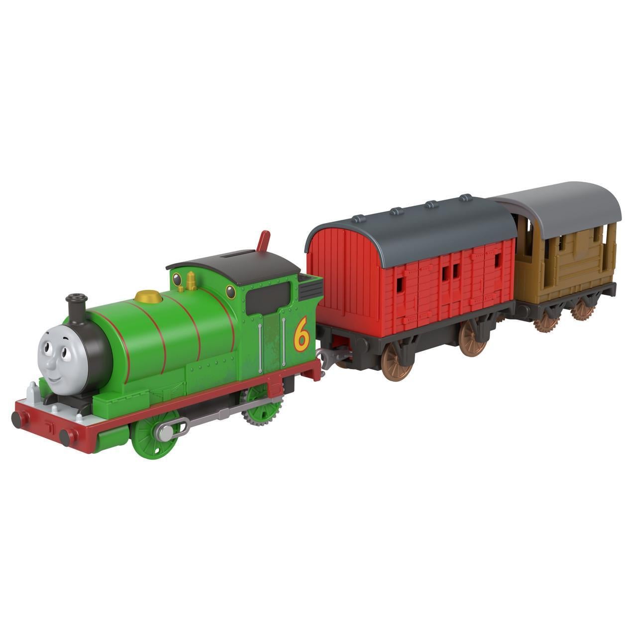 Поезд классический моторизированный Thomas & Friends Fisher-Price Перси из юбилейной серии к 80-летию