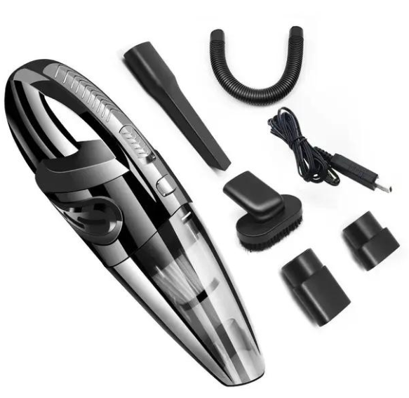 Пылесос для машин аккумуляторный с USB с кабелем