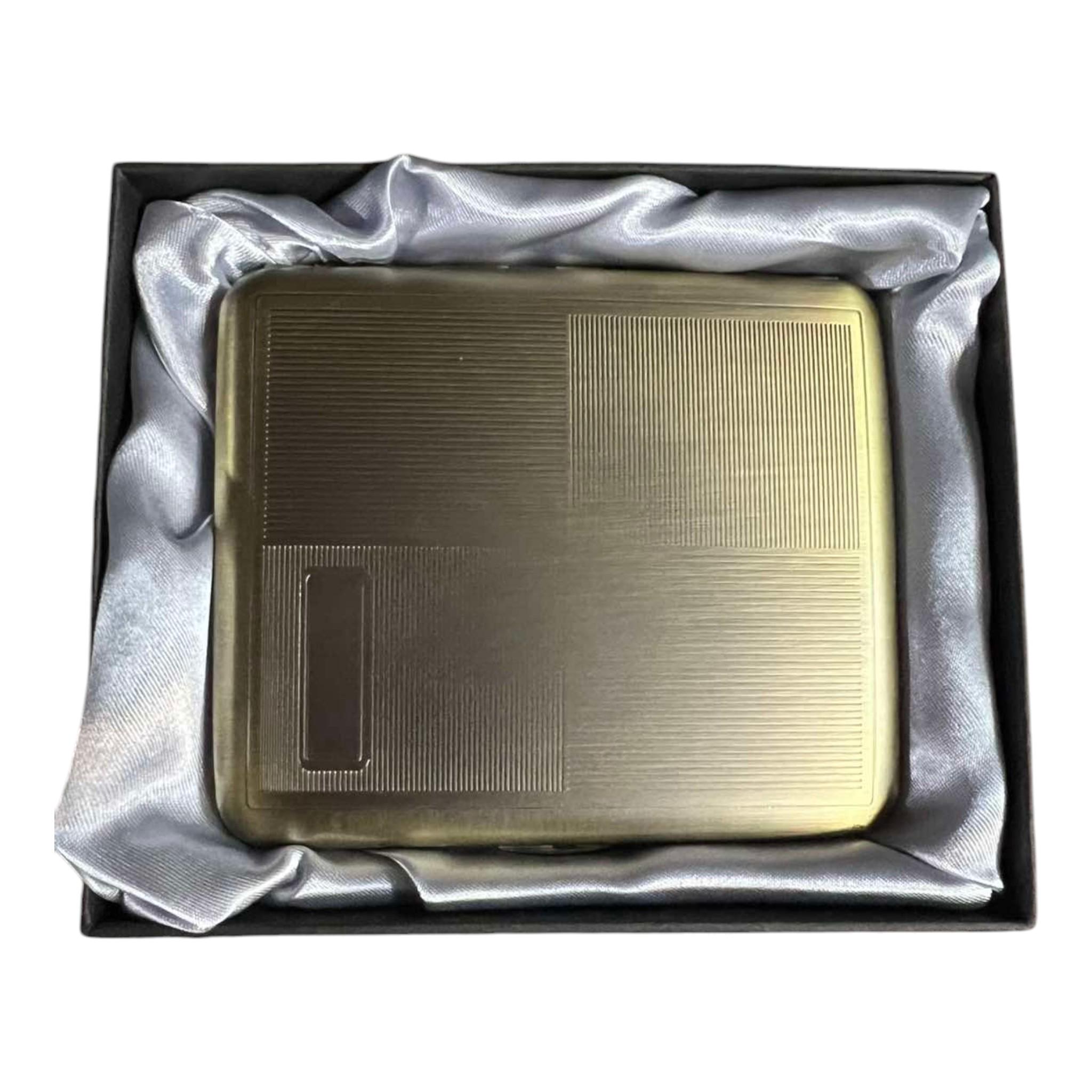 Портсигар металлический GVIPAI Сhess Brass на 20 сигарет (XT-4984-4)