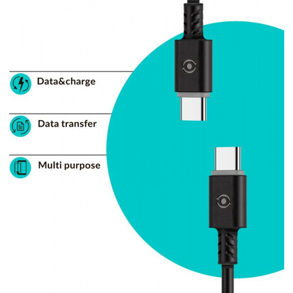 Кабель Piko CB-TT11 USB Type-C-USB Type-C 1,2 м Black (1283126504105) - фото 2