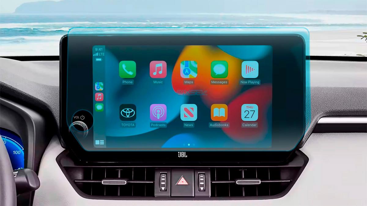 Защитное стекло Pixsel гибридное матовое на монитор Toyota RAV4 13,7" 2023