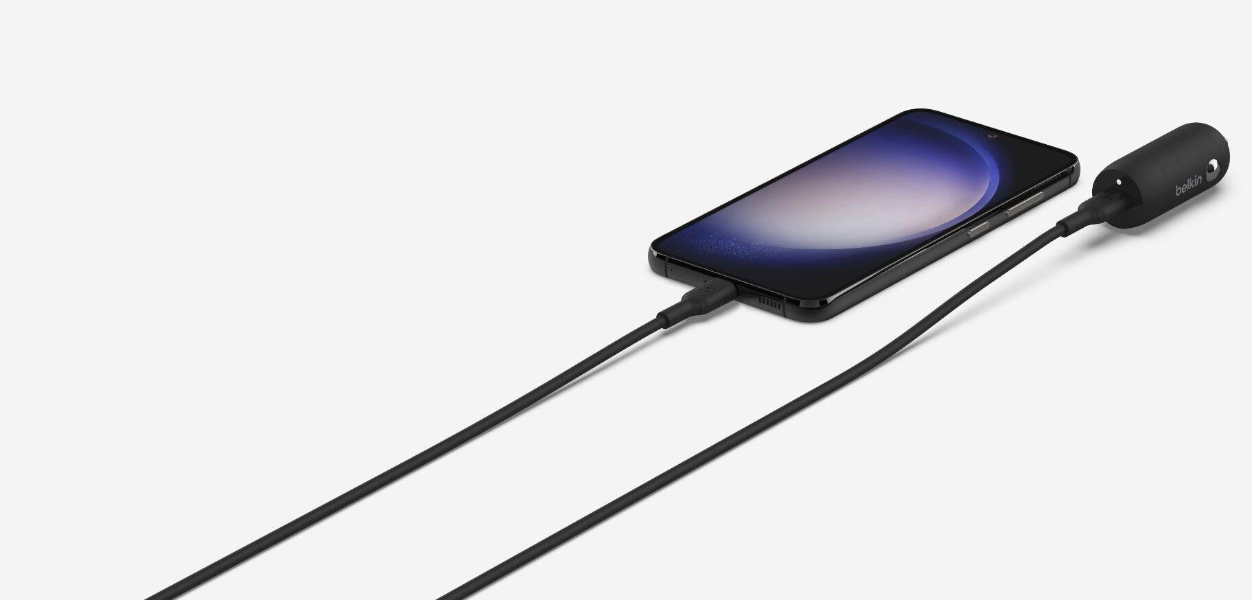 Зарядное устройство в автомобиль Belkin 30 Вт с кабелем USB Type-C (CCA004BT1MBK-B6) - фото 6