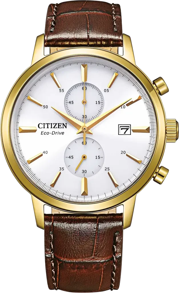 Наручные часы мужские Citizen CA7062-15A Eco-Drive со стальным корпусом и белым циферблатом