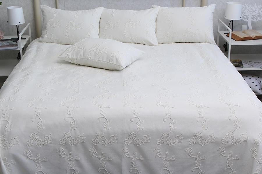 Покрывало Gloria 240x250 см Milk - фото 1 Покрывало Gloria 240x250 см Milk - фото 1