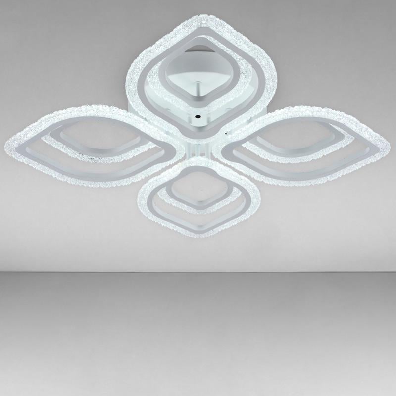 Люстра потолочная LED Light House SRS-16278/4+4C WH 152W смарт светодиодная с пультом Белый