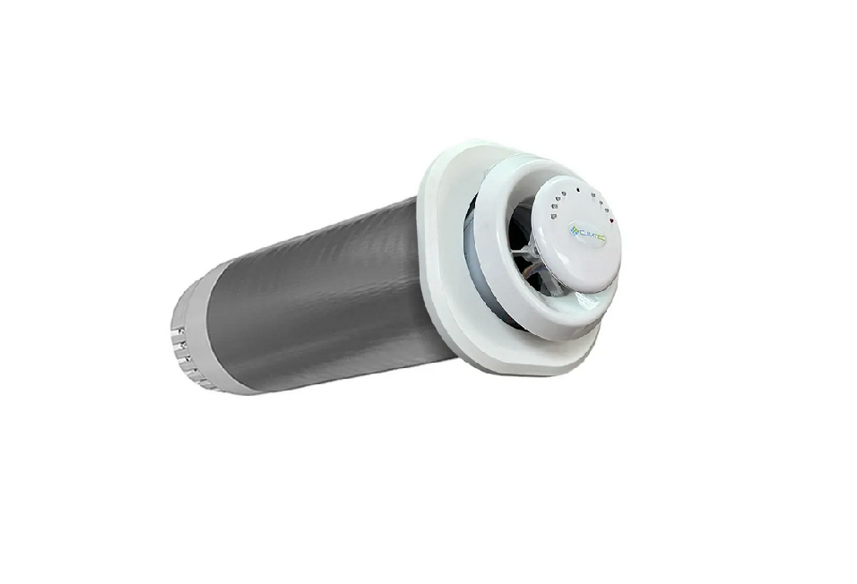 Рекуператор CLIMTEC РД-125 Cтандарт с пультом ДУ/теном подогрева 130 Вт/фильтром G3 2 шт. (27138723)