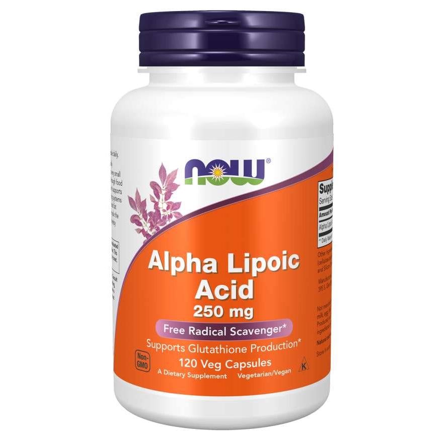 Натуральна добавка NOW Alpha Lipoic Acid 250 мг 120 вегакапс. (4416)