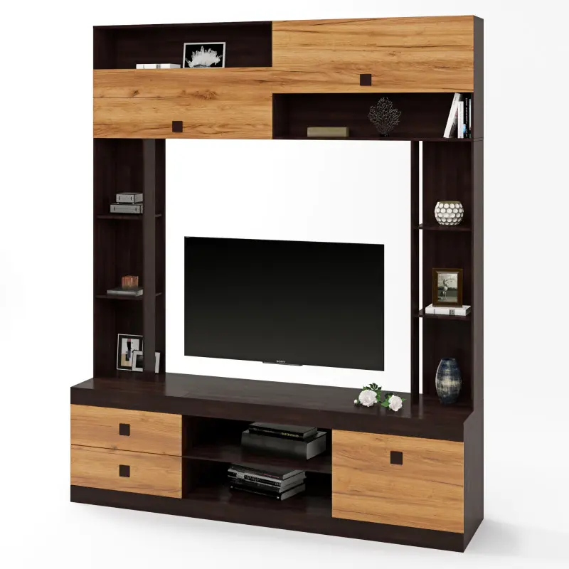 Стінка Еверест Венге темний/Дуб крафт золотий (26771814) Стінка Еверест Венге темний/Дуб крафт золотий (26771814)