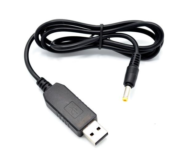Кабель USB-DC-4,0х1,7 мм 9V 1 м Black