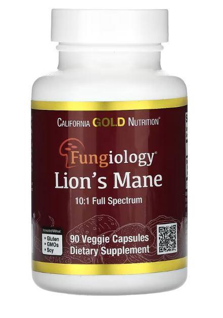 Ежовик гребенчатый поддержание иммунитета California Gold Nutrition 90 растительных капсул (CGN-01255)