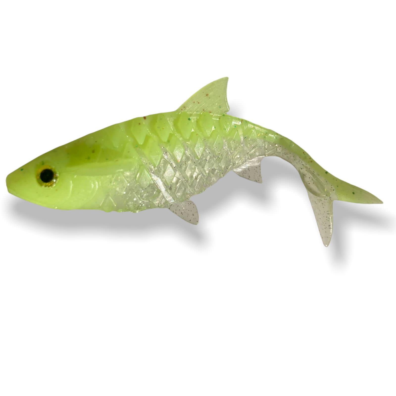 Приманки Big Baits Chebak 3D речная серия 4,0" 2 шт. # 114 Lime (2406114)