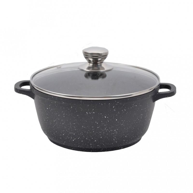 Кастрюля с антипригарным покрытием Maestro MR-4218 и стеклянной крышкой 18х8,5 см 1,7 л (NA000212)