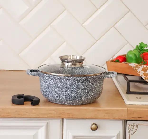 Кастрюля Bohmann 7426ZM-G со стеклянной крышкой 5,8 л 26 см (169a4264)