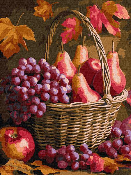 Картина за номерами Ideyka Осінні фрукти 30x40 см (Id-KHO5725)