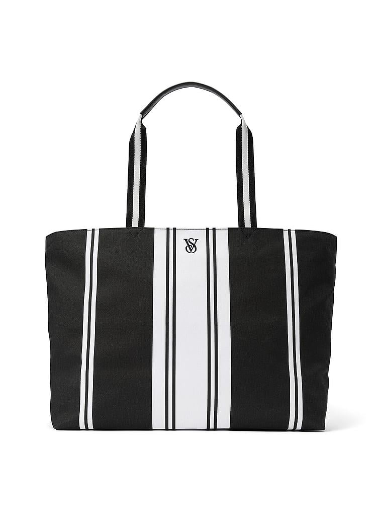 Сумка жіноча Victoria's Secret Tote Чорна з білим Сумка жіноча Victoria's Secret Tote Чорна з білим