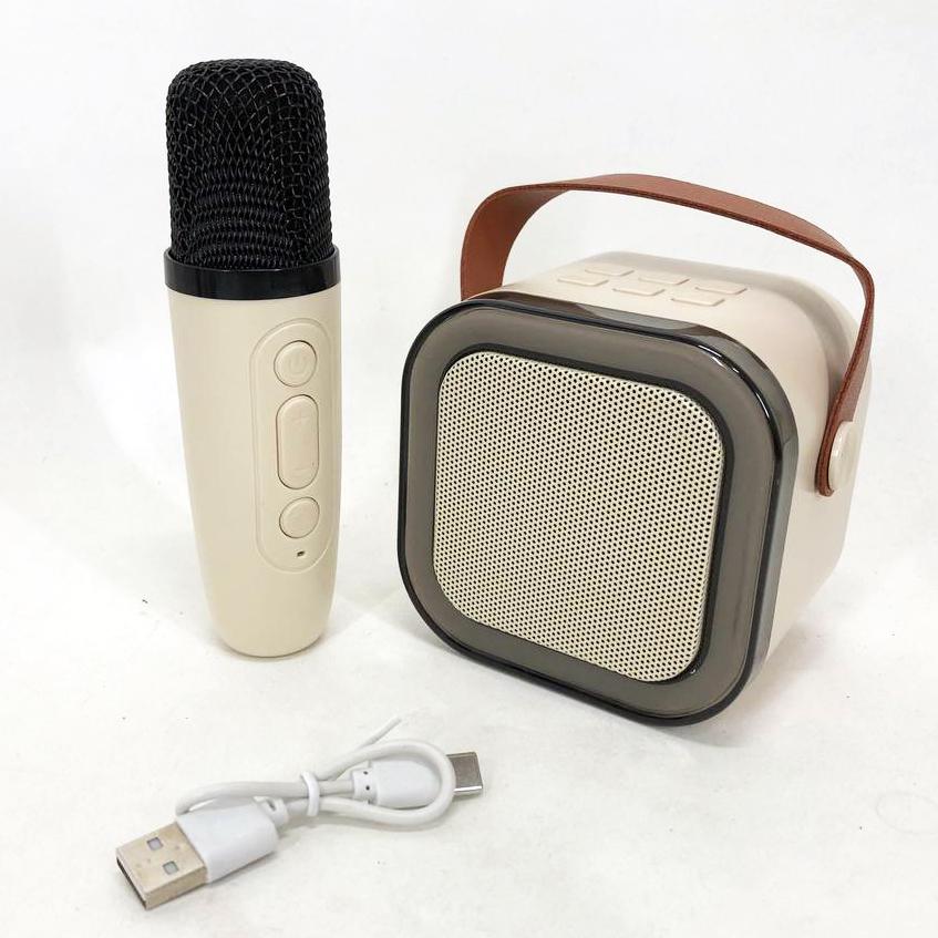 Колонка портативна з караоке мікрофоном та RGB підсвічуванням K12 10W Bluetooth Білий - фото 17 Колонка портативна з караоке мікрофоном та RGB підсвічуванням K12 10W Bluetooth Білий - фото 17